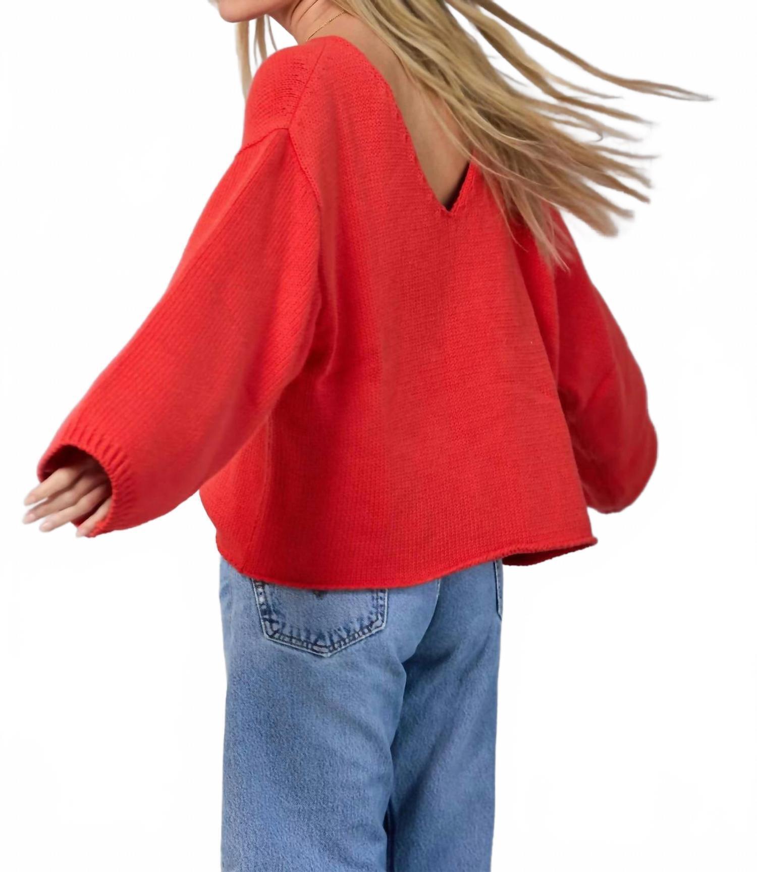 New Mamene Winona Sweater In Sunset — image 3 of 5